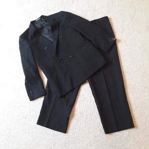 Boy's Husky Black Suit Jacket and Dress Pants